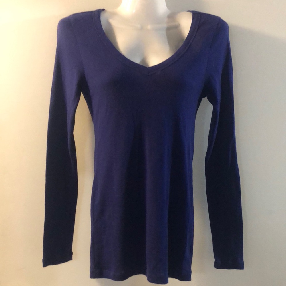 Victoria’s Secret Tee Shop Royal blue long sleeved top- size medium